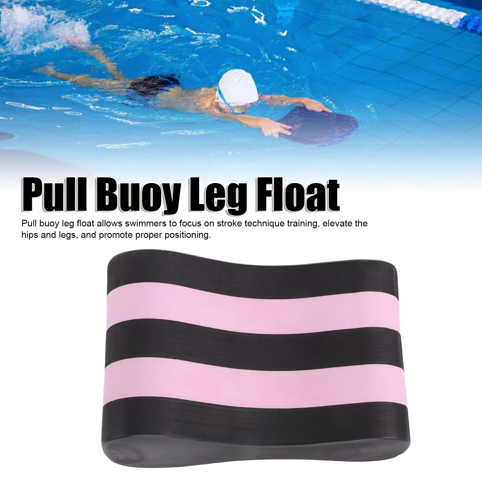 Swimming Kickboard - Figure-Eight Shaped Pull Buoy Aids Swimmer