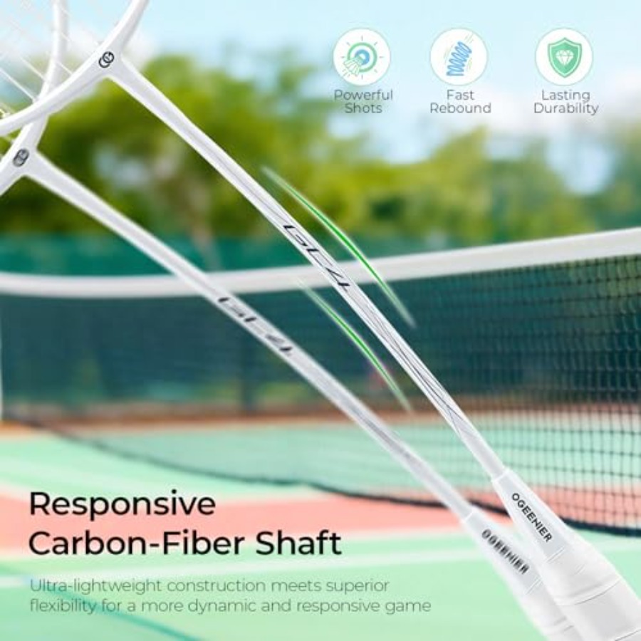 Badminton racket set for recre - Badminton Racket Carbon recensie en prijs