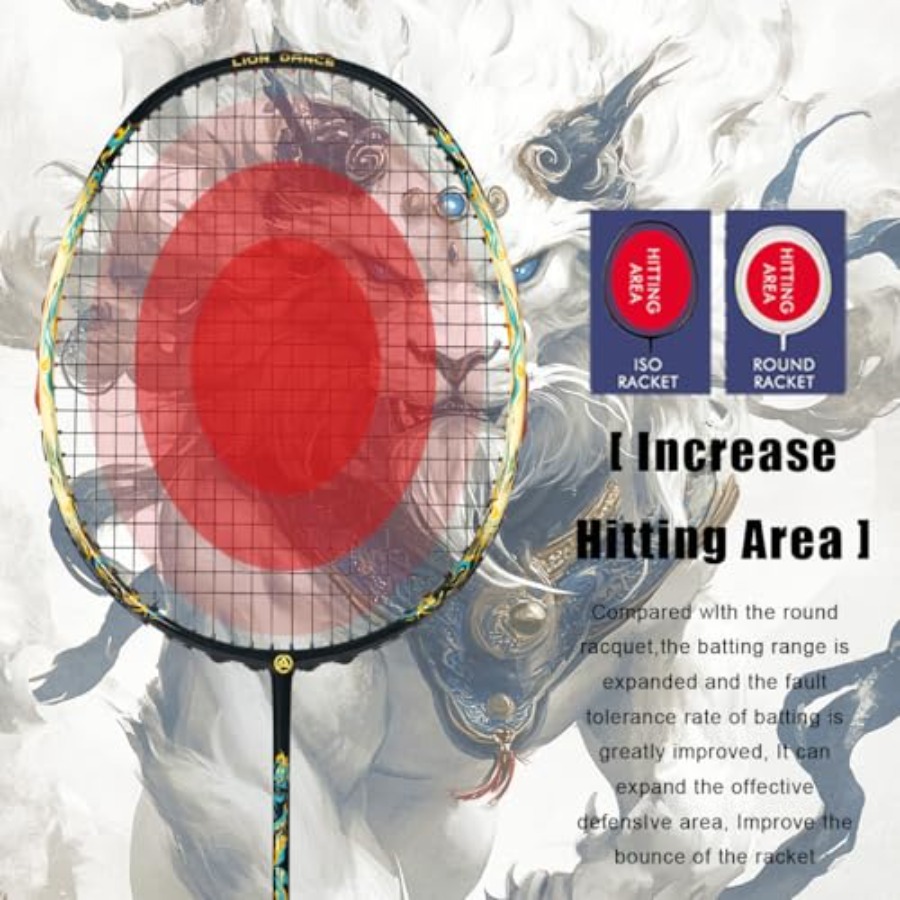Lion Dance Chinese Style 6U G5 - Badminton Racket Carbon recensie en prijs