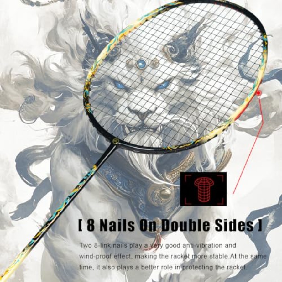 Lion Dance Chinese Style 6U G5 - Badminton Racket Carbon recensie en prijs
