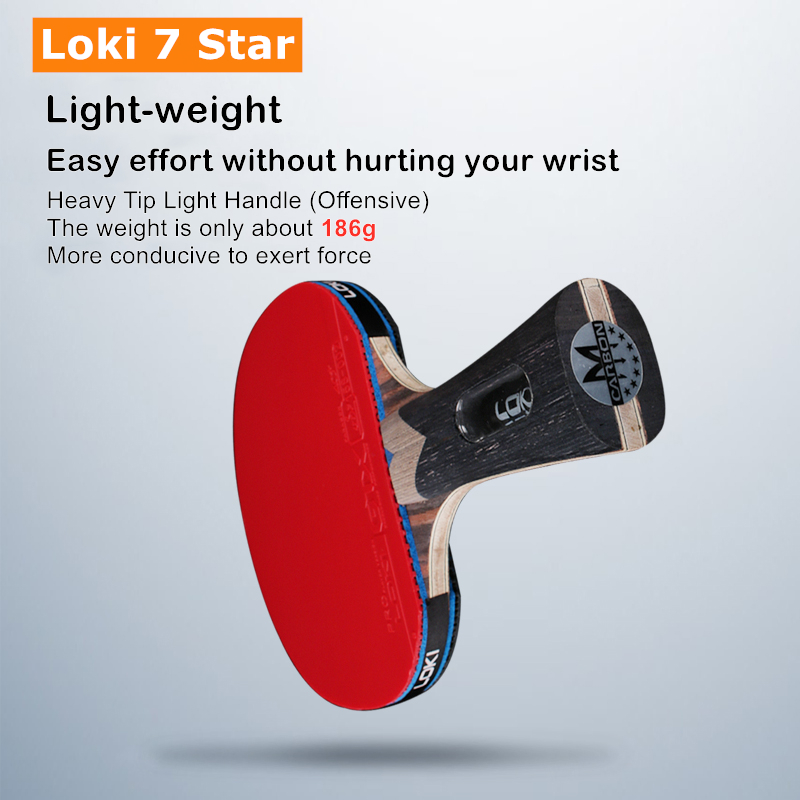 Loki 7 Star Table Tennis Racke - Badminton Racket Carbon recensie en prijs