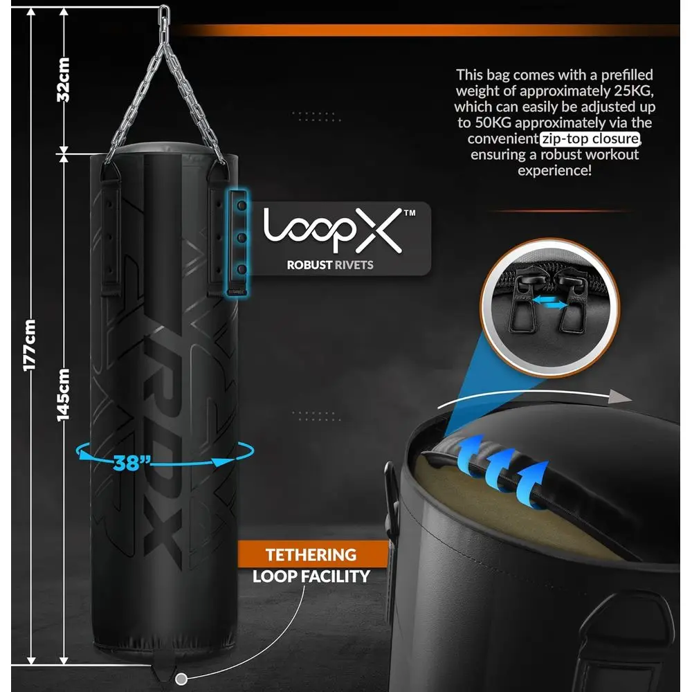 55lbs Filled Punching Bag, 110 - Boxing Glove Set recensie en prijs