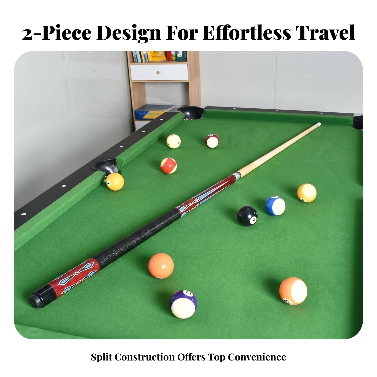 Two-Piece Pool Cue 12.5 Mm Tip - Sports Equipment Game recensie en prijs