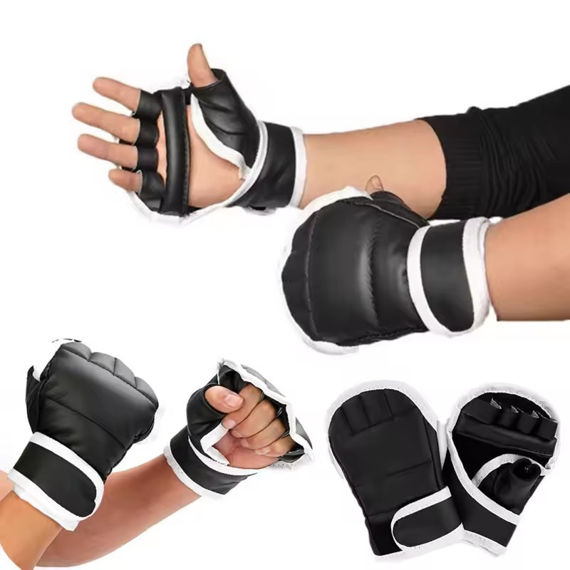 1 Pair of Black Half Finger Bo - Boxing Glove Set recensie en prijs