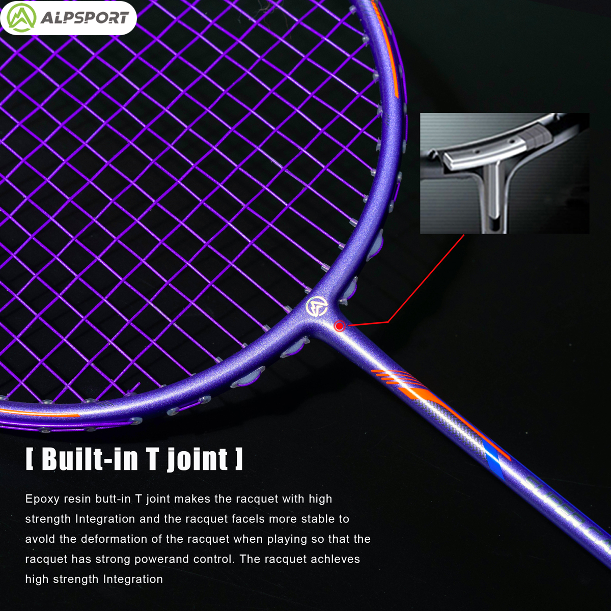 Alp GJ 10U Ultralight 52g T800 - Badminton Racket Carbon recensie en prijs