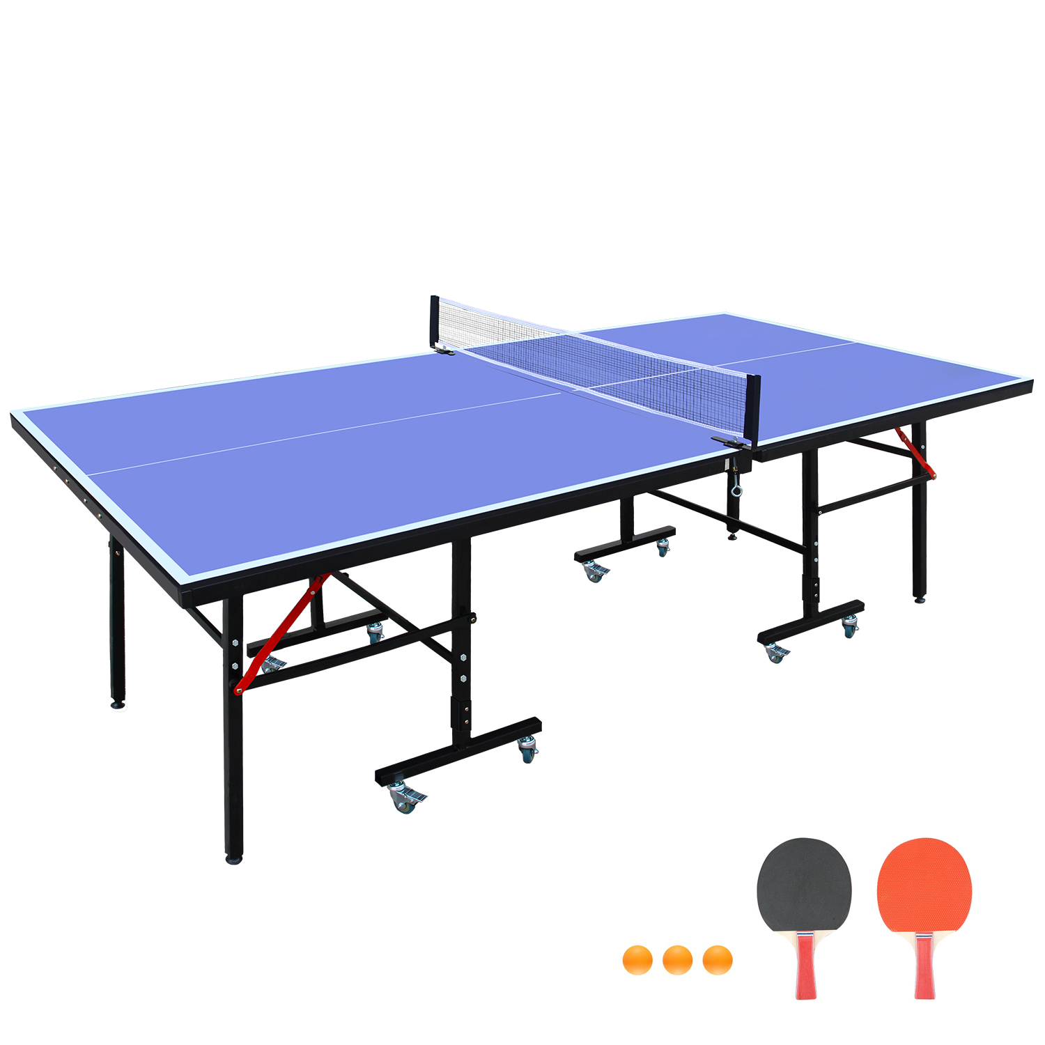 8 ft Blue Foldable Table Tenni - Ping Pong Ball Set recensie en prijs