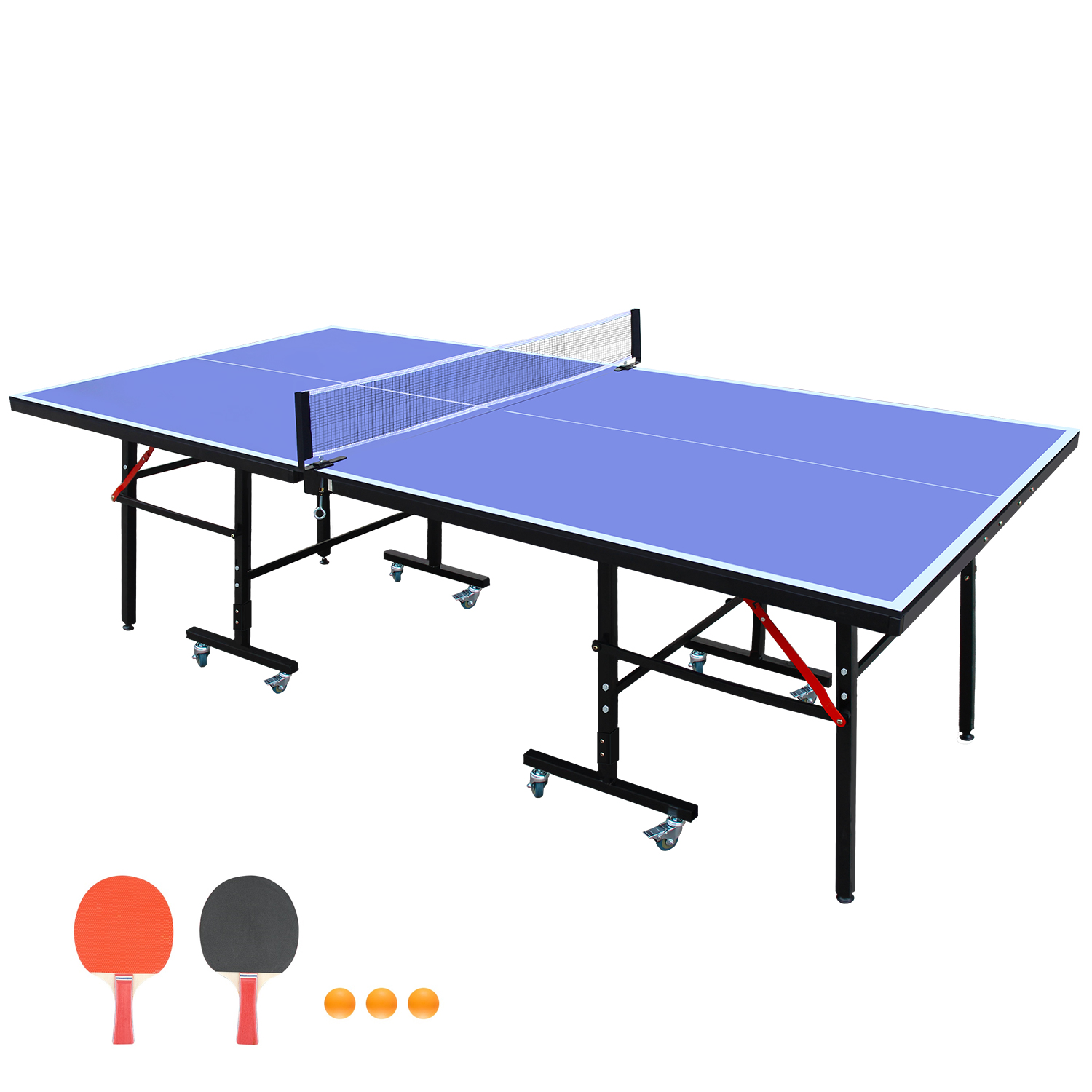 8 ft Blue Foldable Table Tenni - Ping Pong Ball Set recensie en prijs