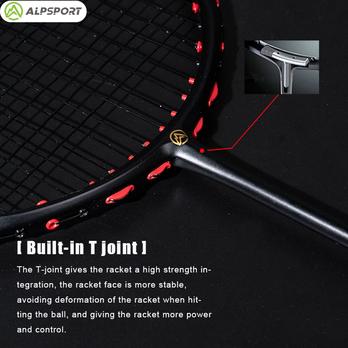 Alpsport MH-V5 5U 75g Wave Leg - Badminton Racket Carbon recensie en prijs