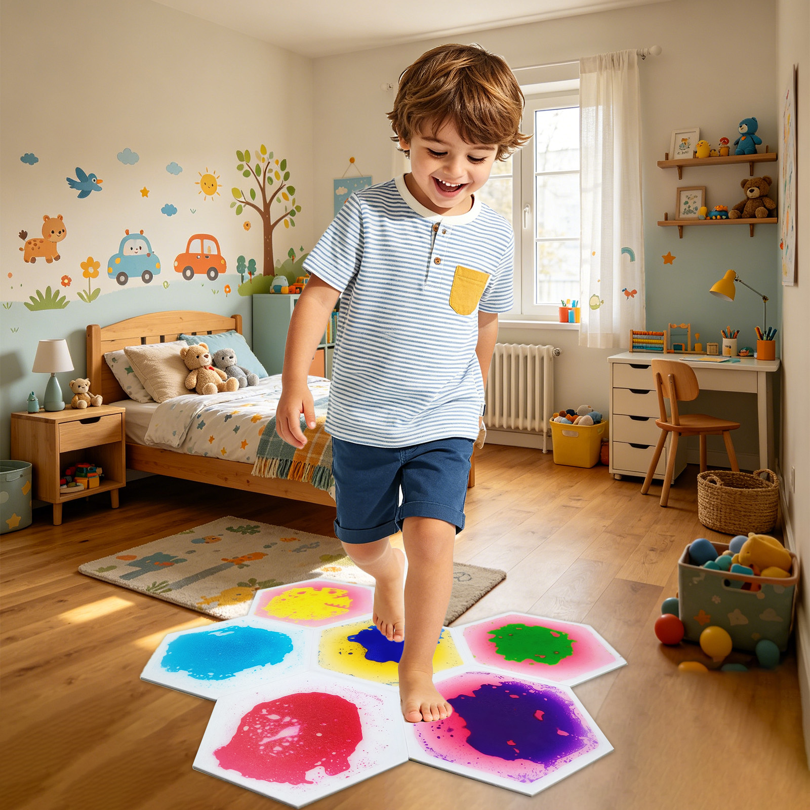Thickened Hexagon Flowing Liqu - Sports Equipment 3 Year Old recensie en prijs