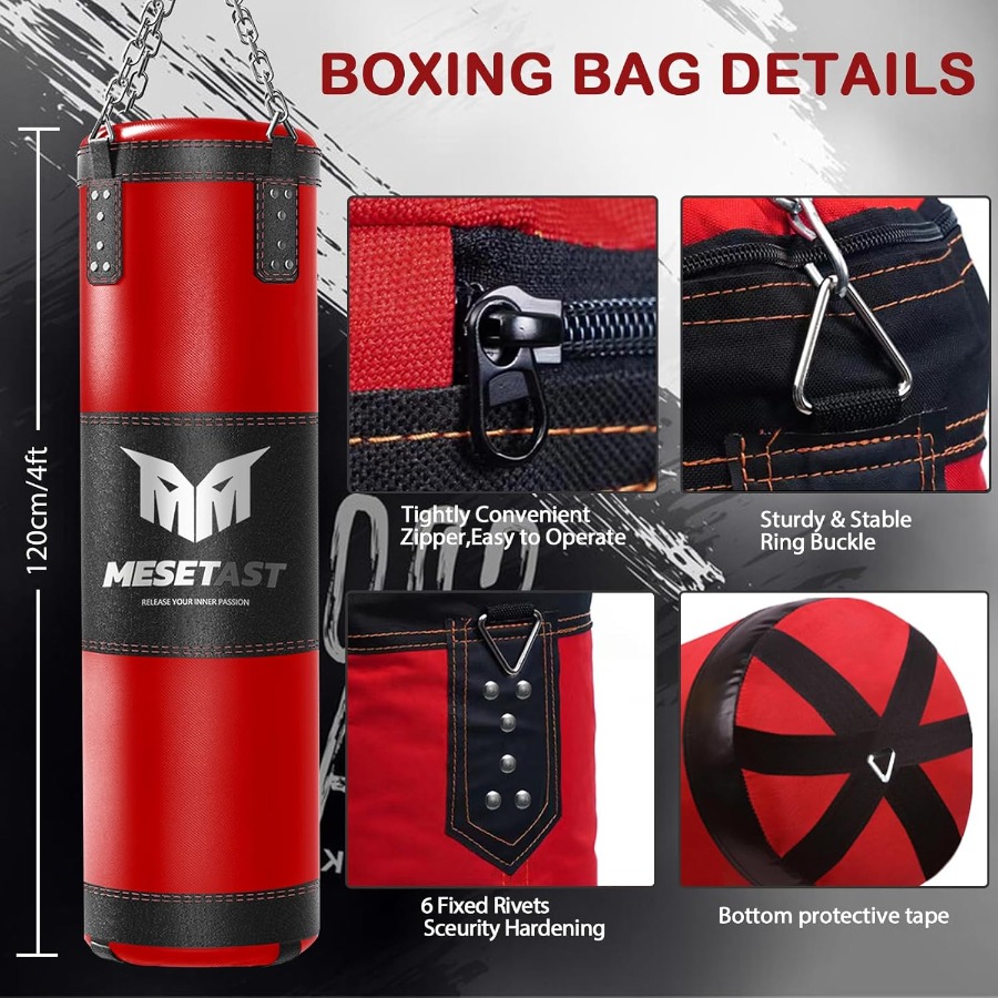 4ft Heavy Punching Bag Set for - Boxing Glove Set recensie en prijs