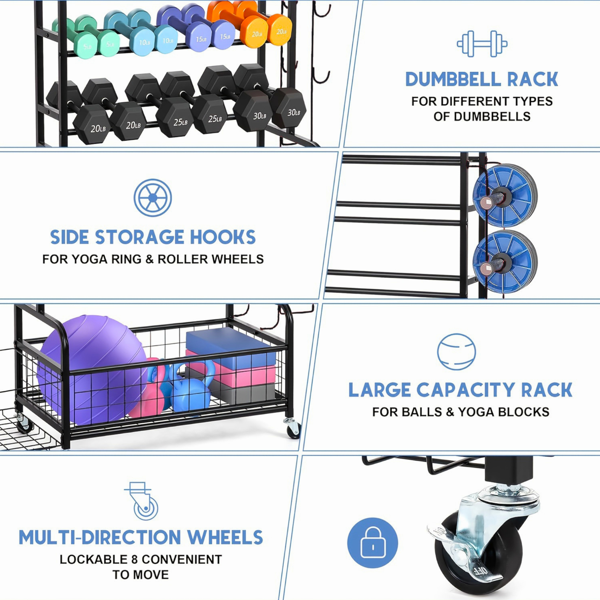 Blacksmith 4 Tier Storage Rack - Sports Equipment United recensie en prijs