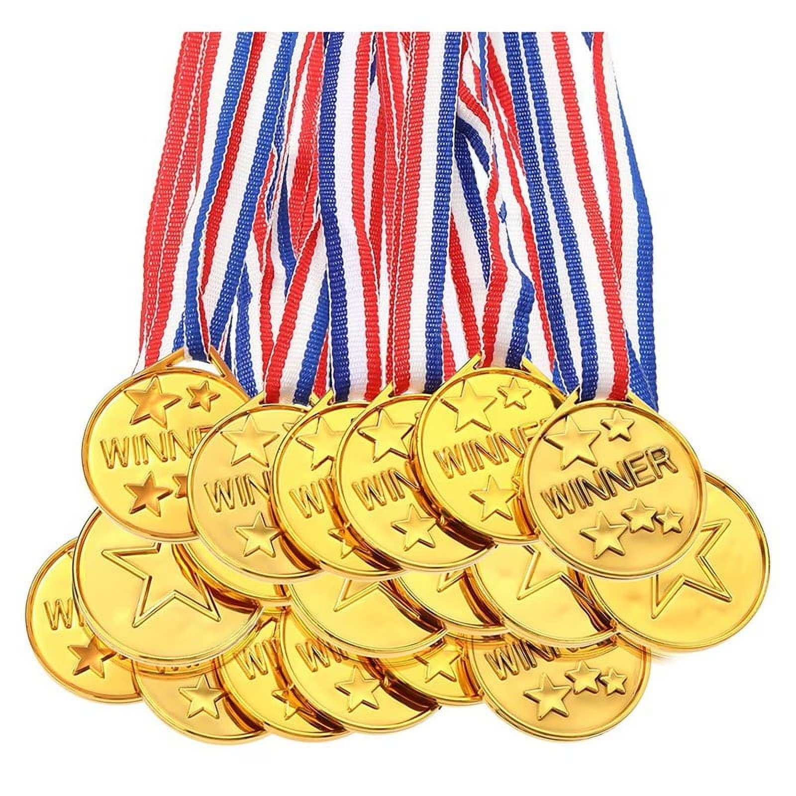 30Pcs Plastic Gold Winners Med - Sports Equipment For Kindergarten recensie en prijs