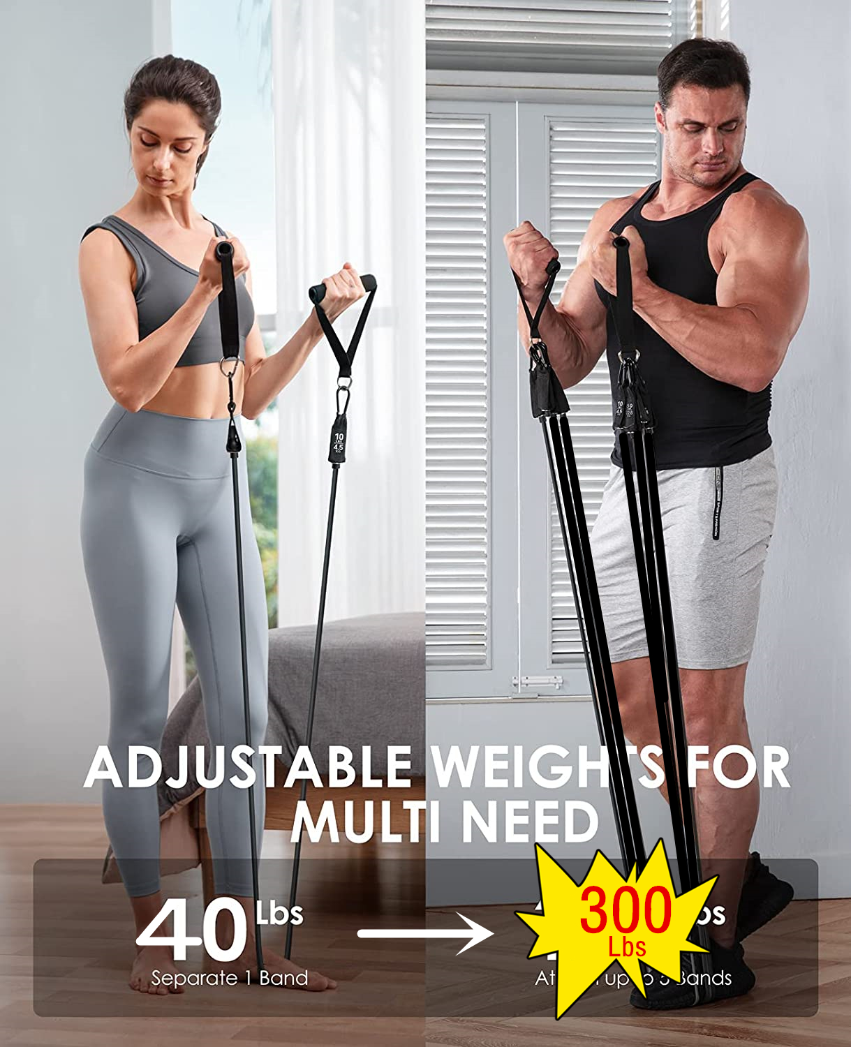 300lb Fitness Booty Resistance - Sports Equipment Online recensie en prijs