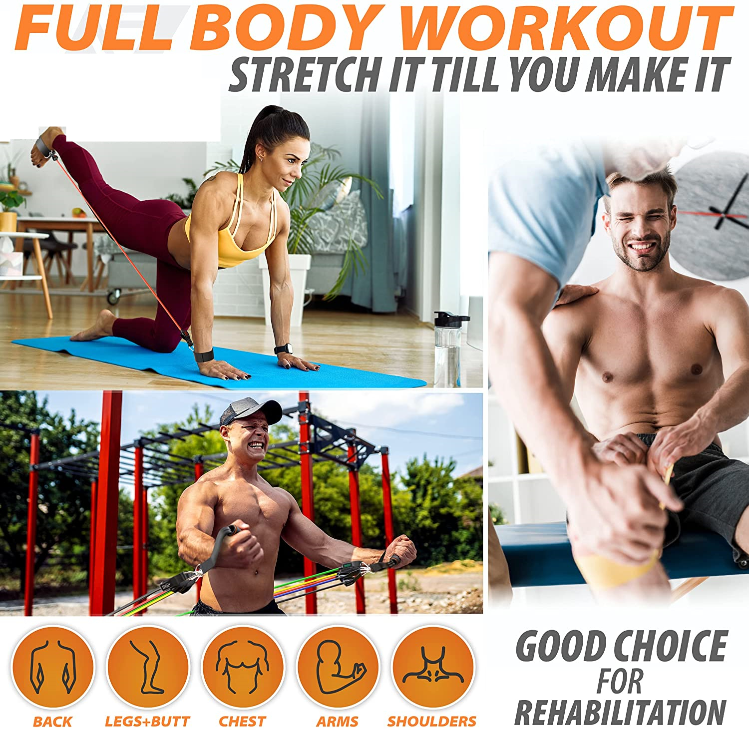 300lb Fitness Booty Resistance - Sports Equipment Online recensie en prijs