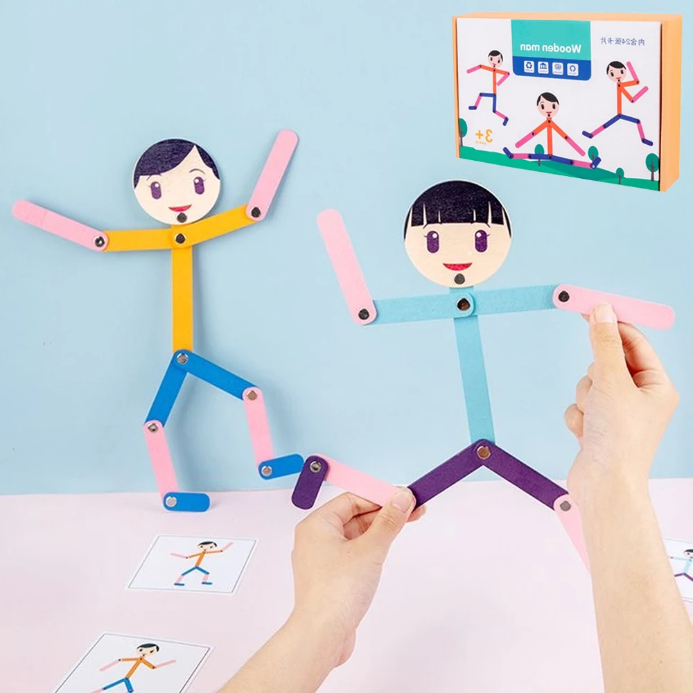 Sport Wooden Man Material DIY  - Sports Equipment For Kindergarten recensie en prijs